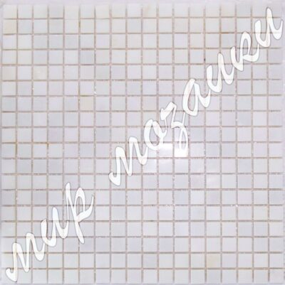 Белая мозаика из камня DS010 15