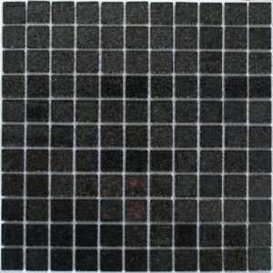 Черная стеклянная мозаика с блестками V 027