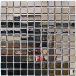 мозаики из стекла с металлическим эффектом Зеркальная серебренная мозаика Y001