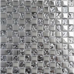 Стеклянная мозаика Lj 013 серебро