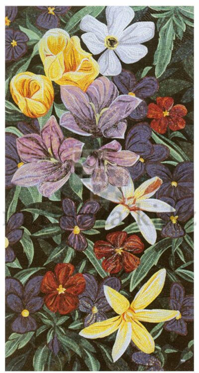Художественное панно из мозаики Sicis colorful flower