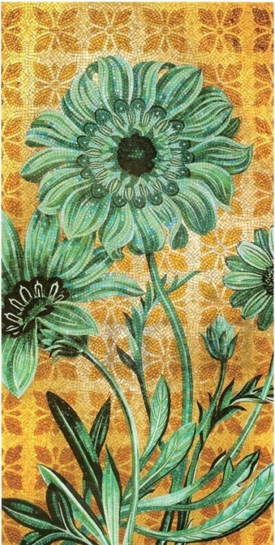 Художественное панно из мозаики Sicis green flower