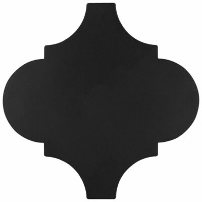 Черная плитка арабеска из керамогранита KPY Mirmozaiki.Kz