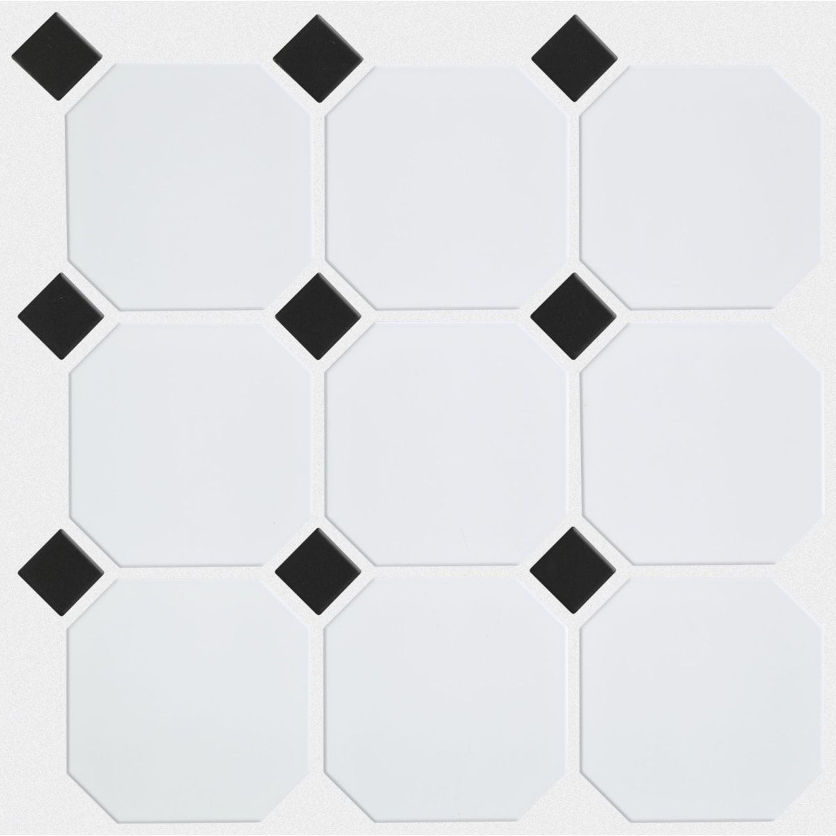 Черно белая плитка мозаика Медисон Mirmozaiki.Kz 1