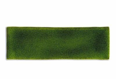 Плитка кабанчик зеленый кракелюр
