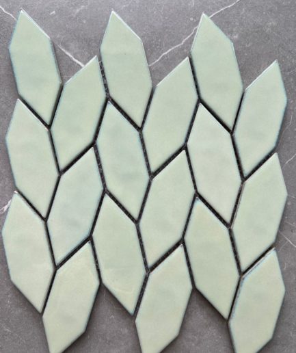 Листья мятная мозаика из керамики 1905