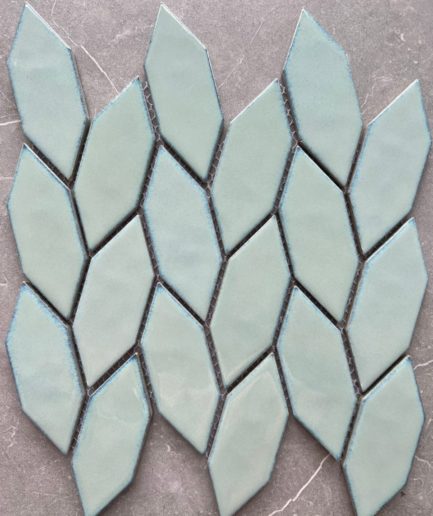 Листья хаки мозаика из керамики 1906