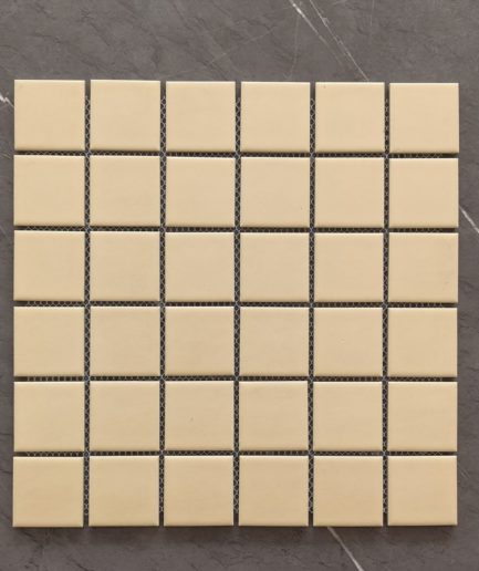 Пикси бежевая керамическая мозаика 48х48 мат
