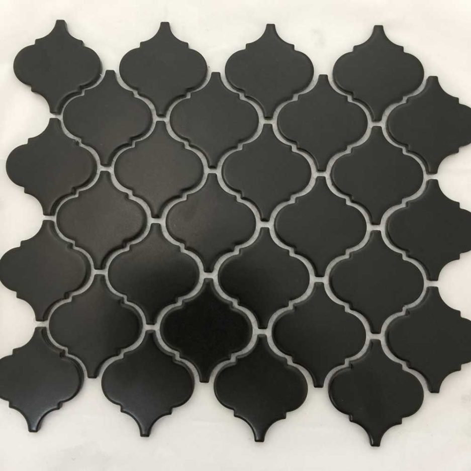 Арабеска черная керамическая мозаика