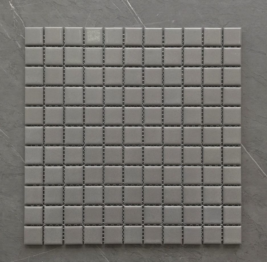Пикси темно серая керамическая мозаика 25х25