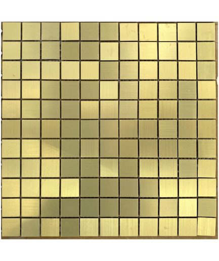 Золотая мозаика из металла квадрат